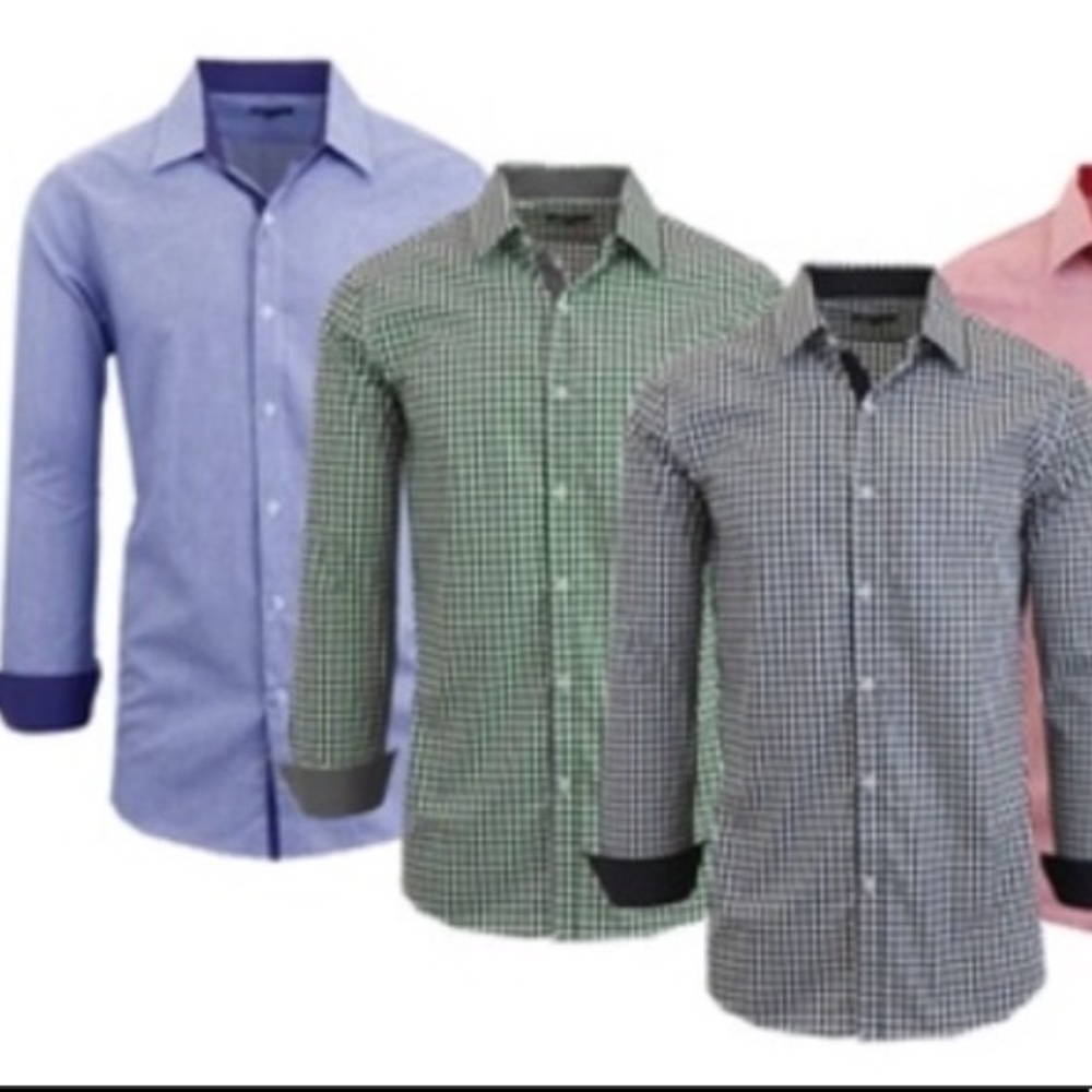 NWT Men’s Galaxy Dress Shirt - Picture 6 of 7